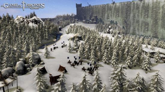 Wallpaper Snow Covered Landscape In The Game Game Of Thrones On