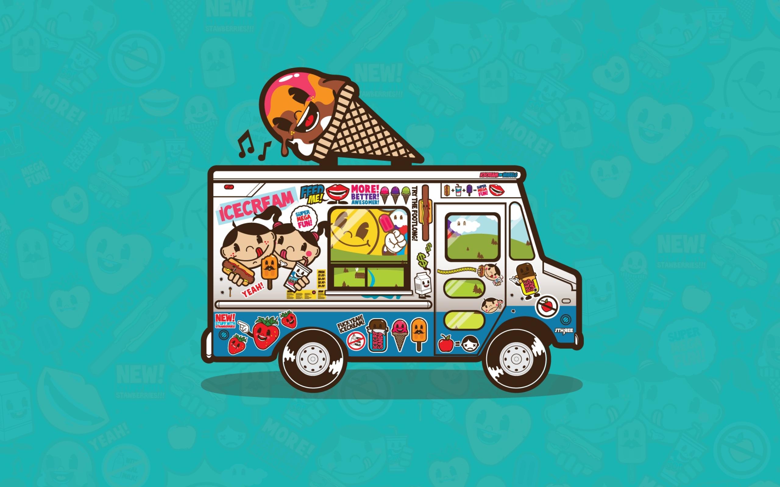 Фургон мороженщика из игры Ice Cream