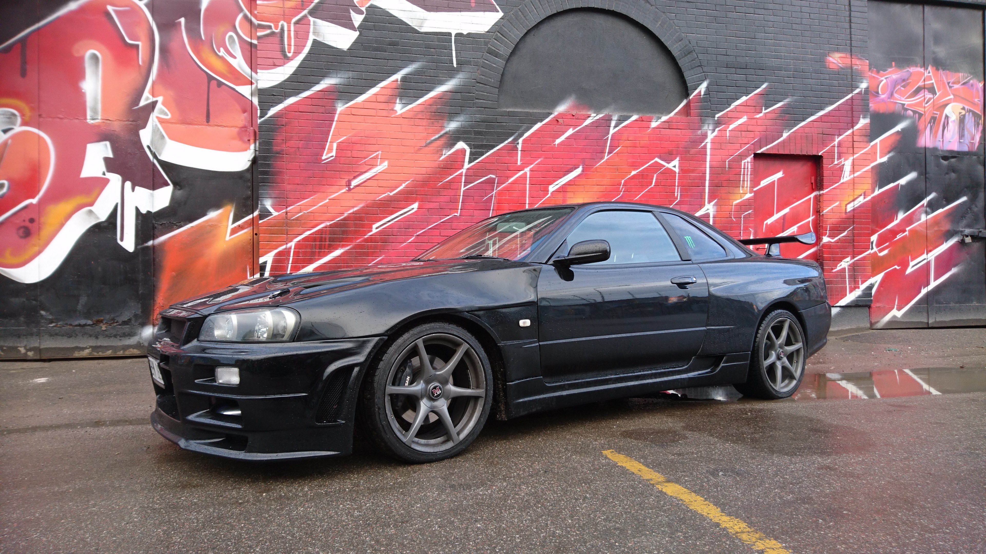 Nissan Skyline GTR r34 черный