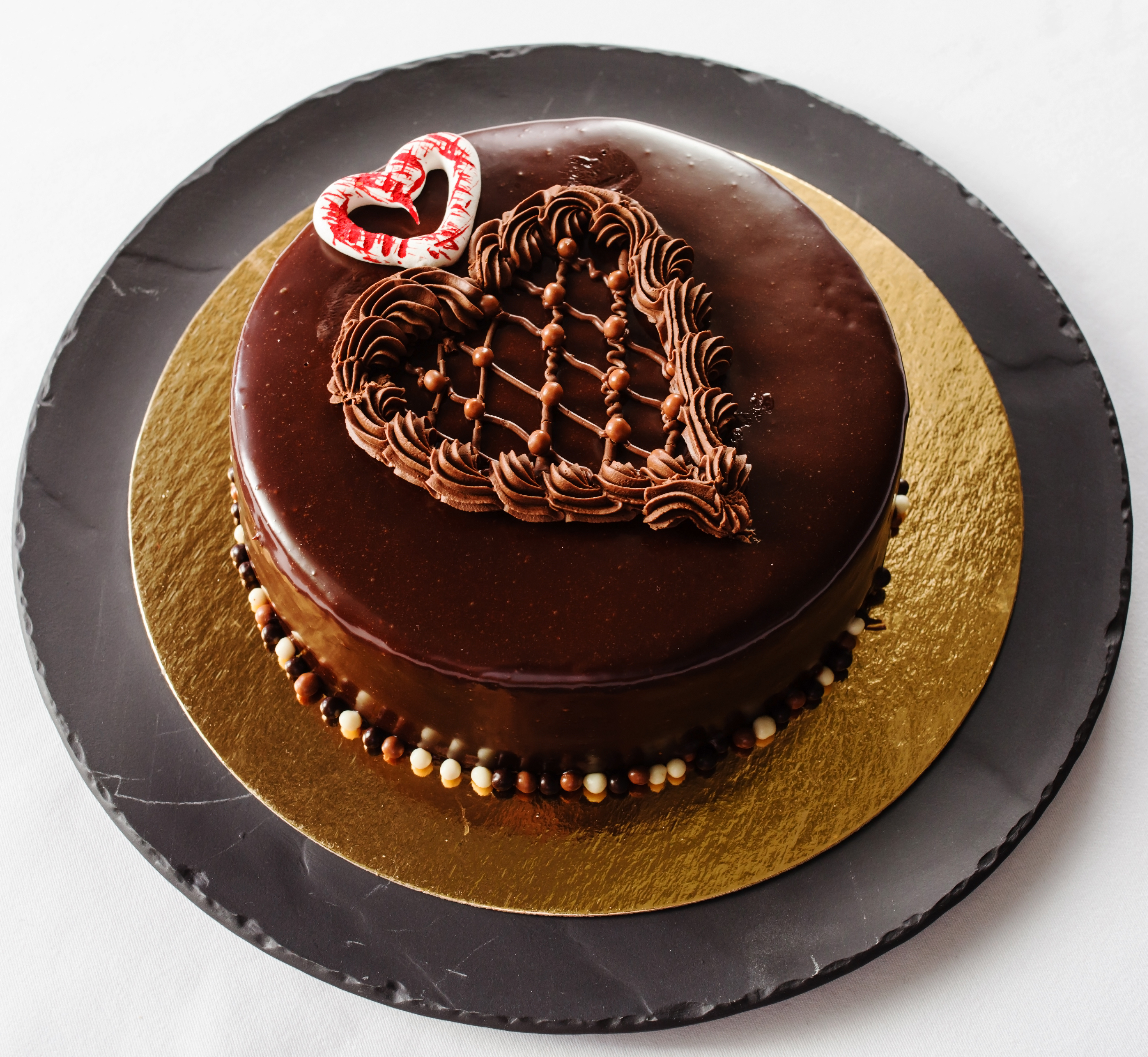 Торт творожный с черным шоколадом