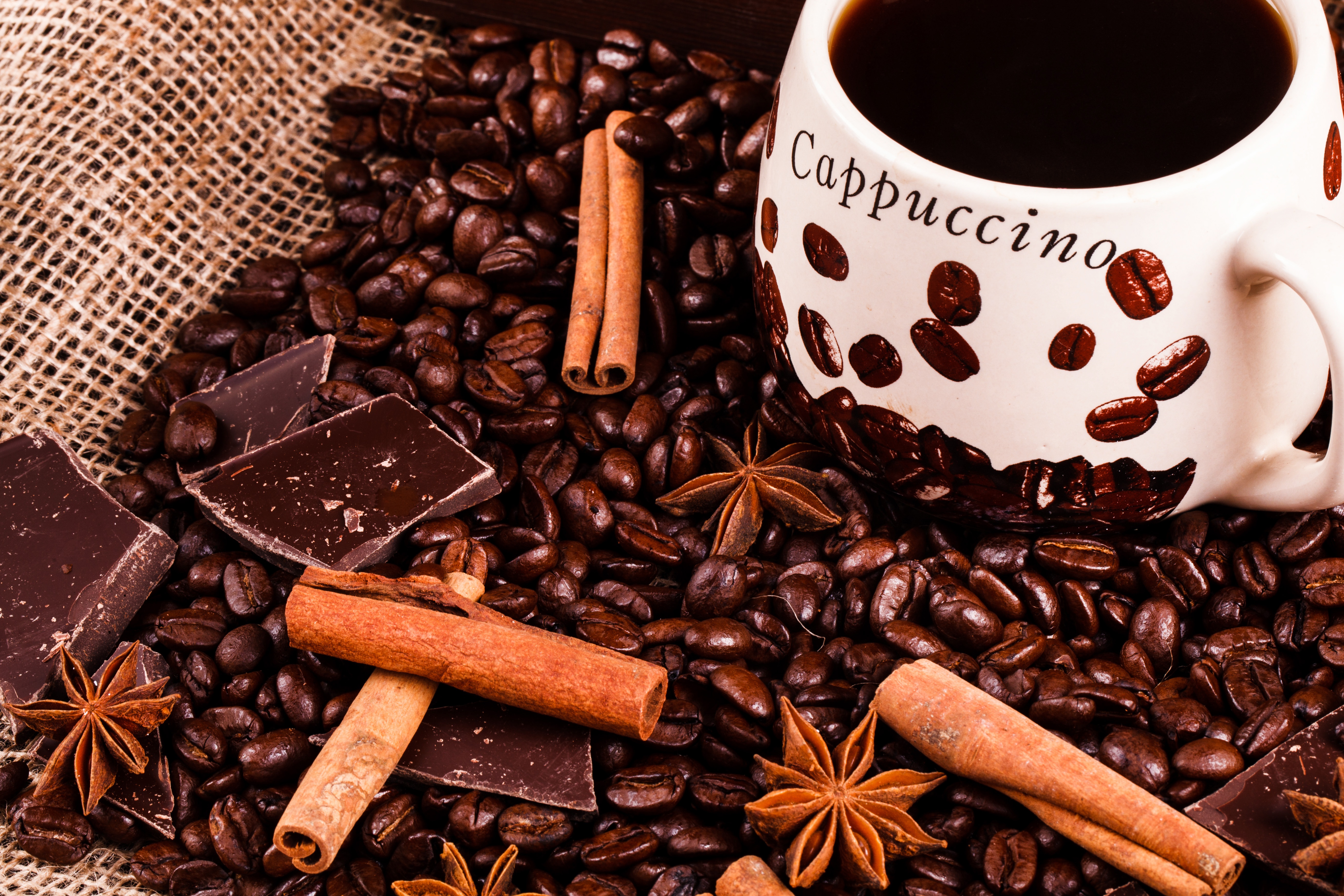 Кофе корица шоколад