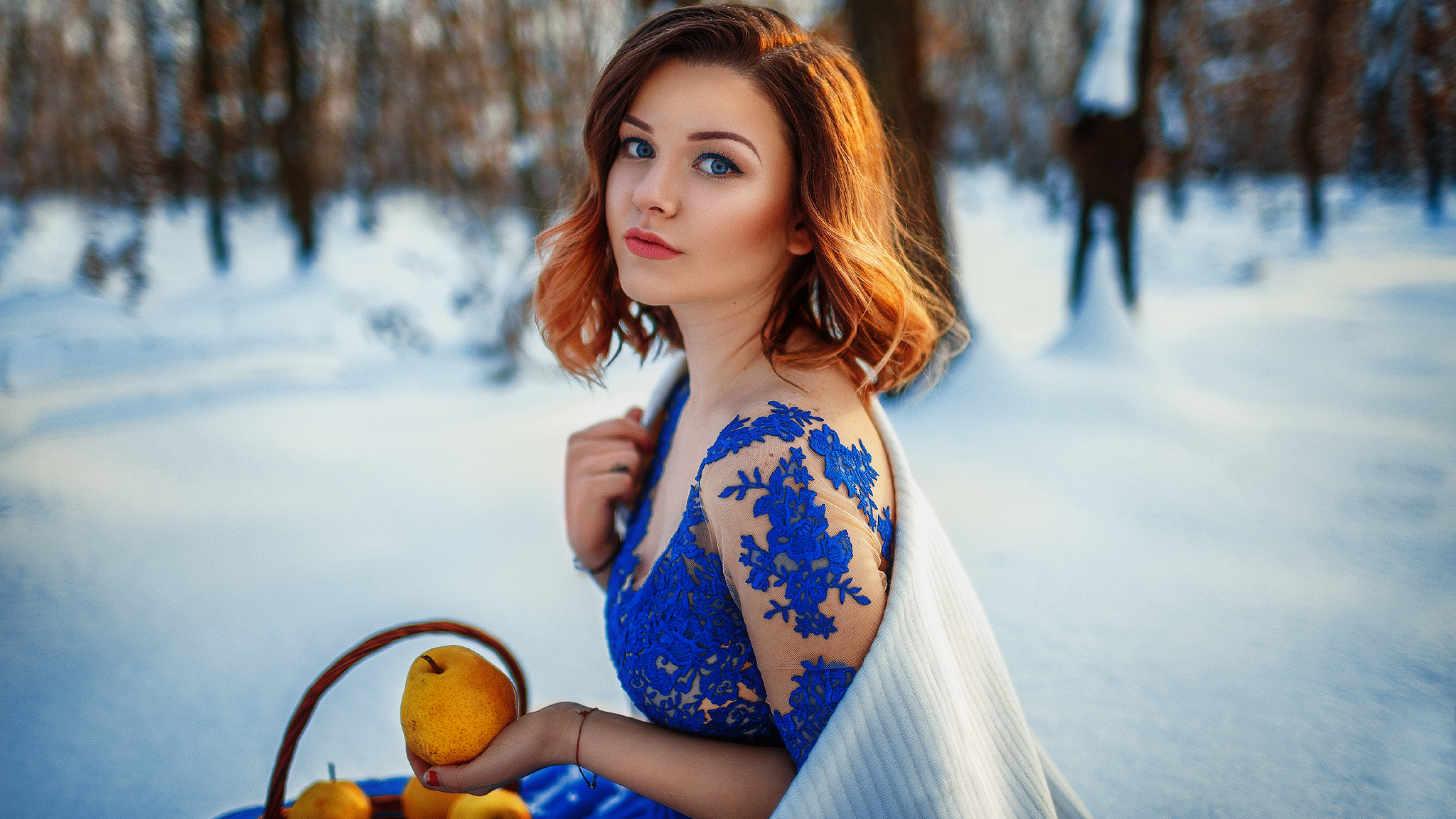 Фото Красивых Женщин Зимой