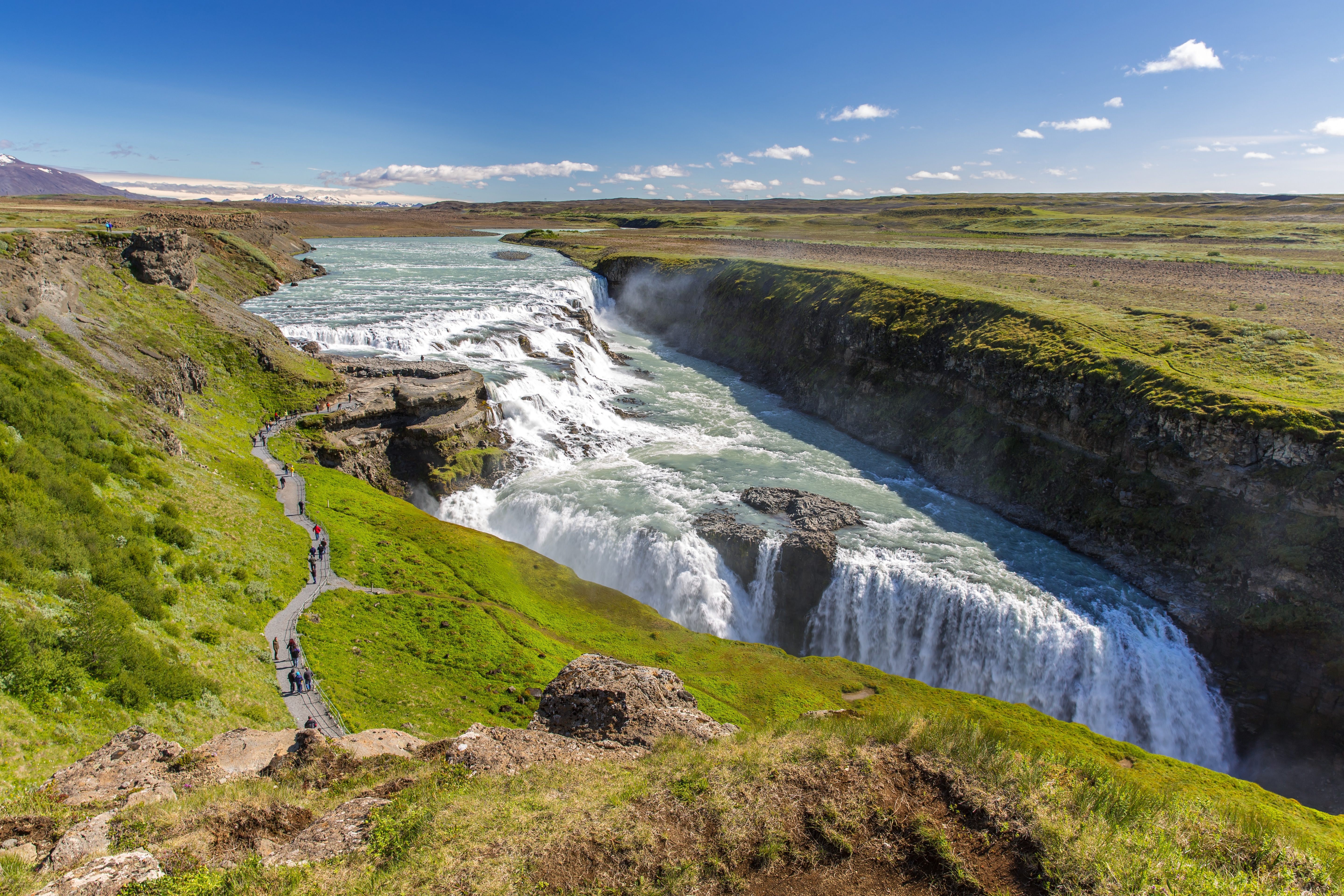 водопады исландии