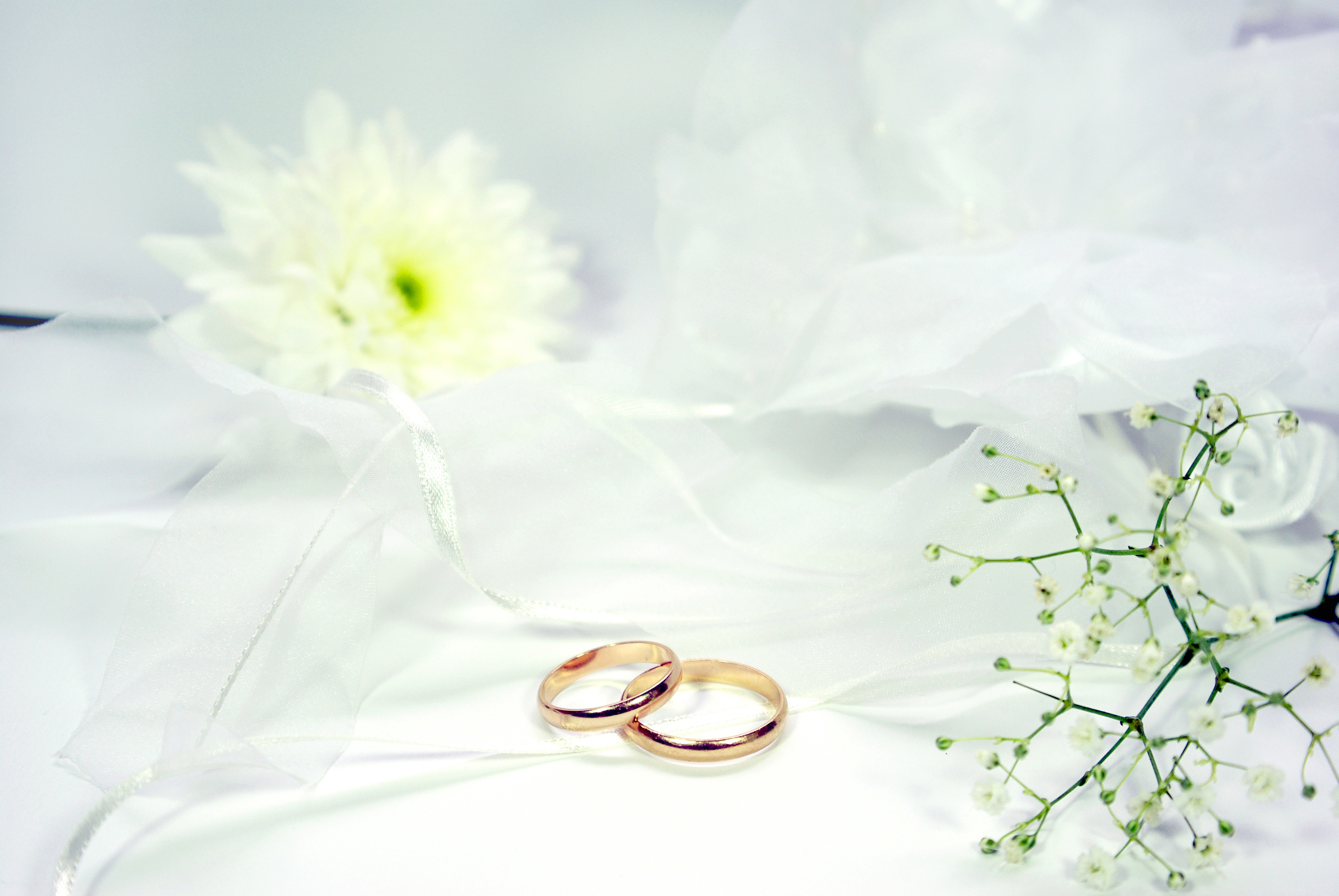 Свадебные цветы с кольцами