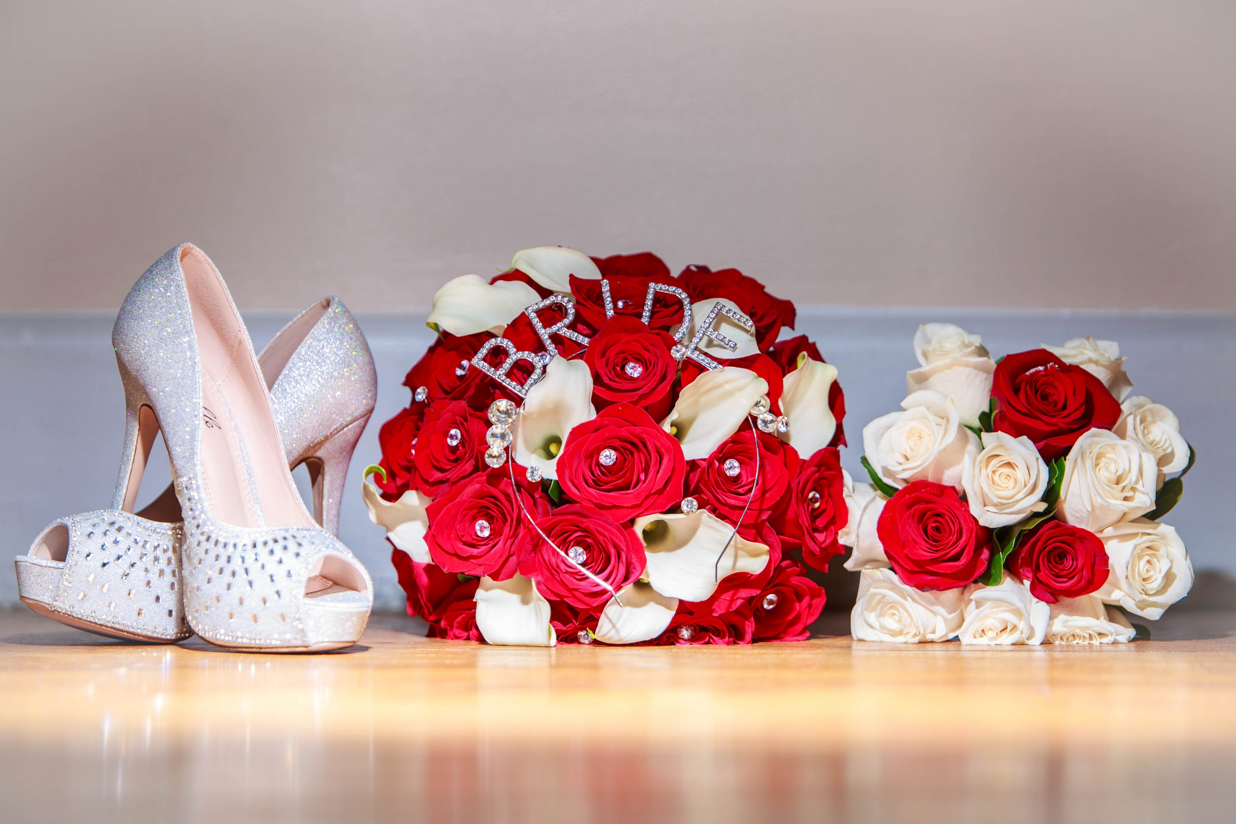 Красивые туфли с цветами