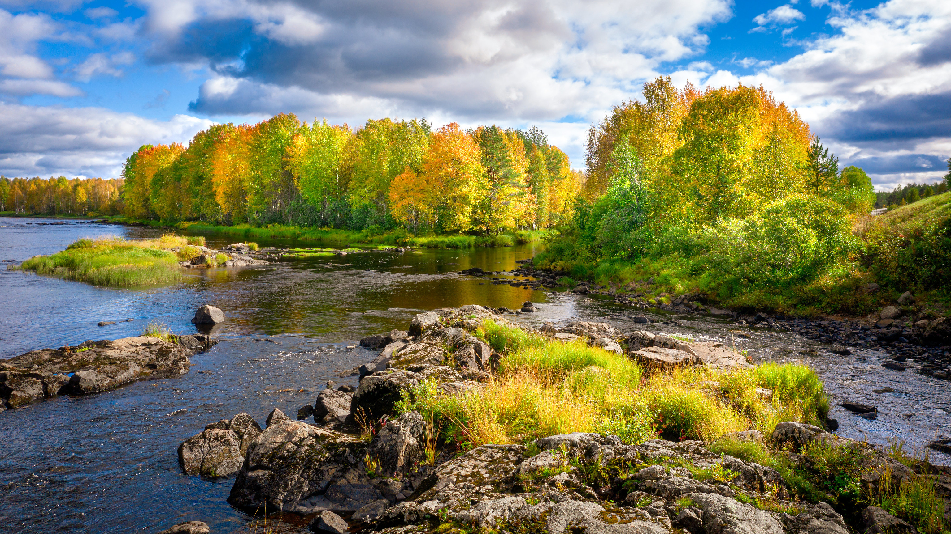 Река осень Финляндия