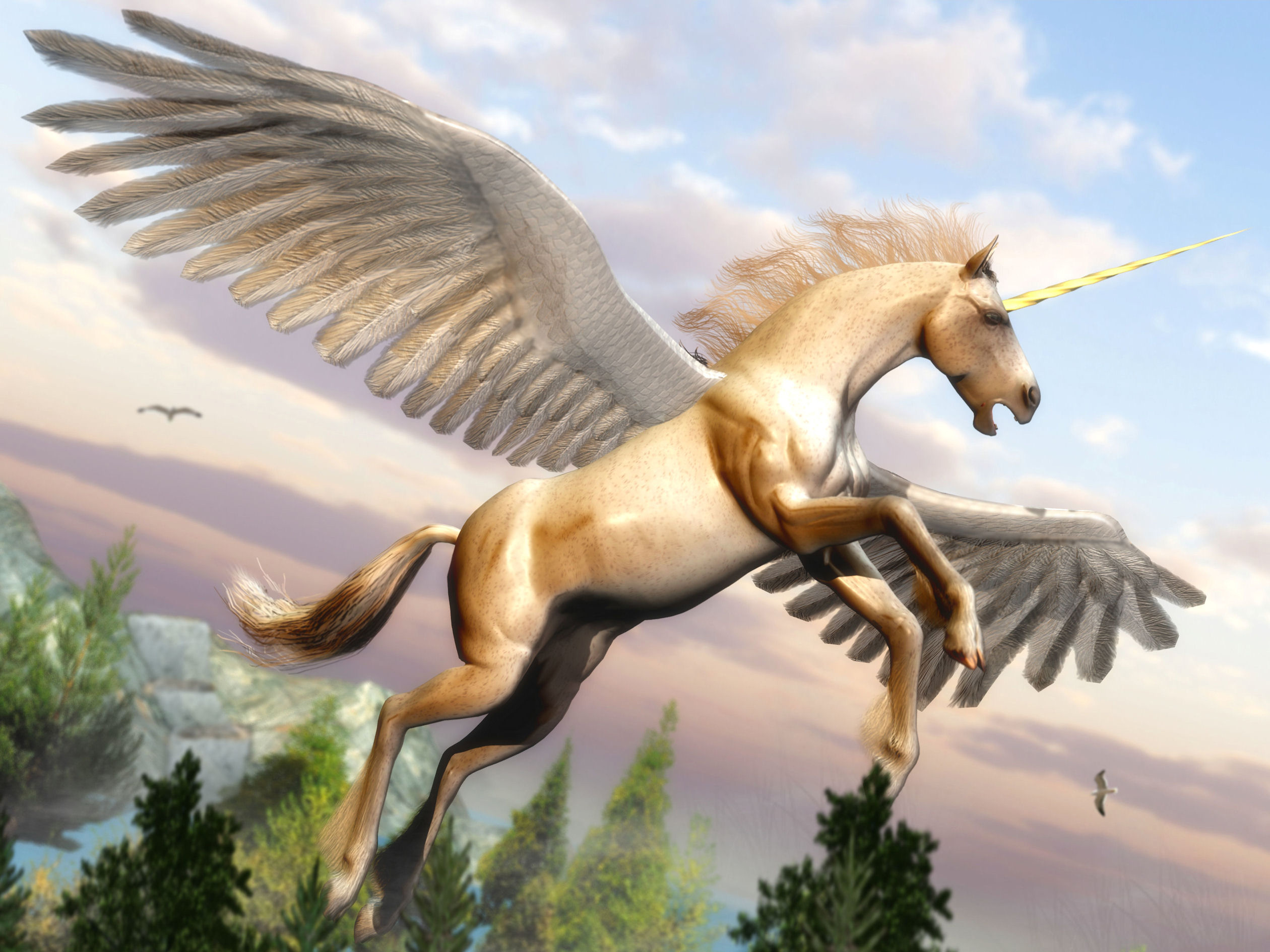 Как зовут крылатого. Единорог Пегас Аликорн. Лошади Единороги пегасы. Лошадь с крыльями и рогом.