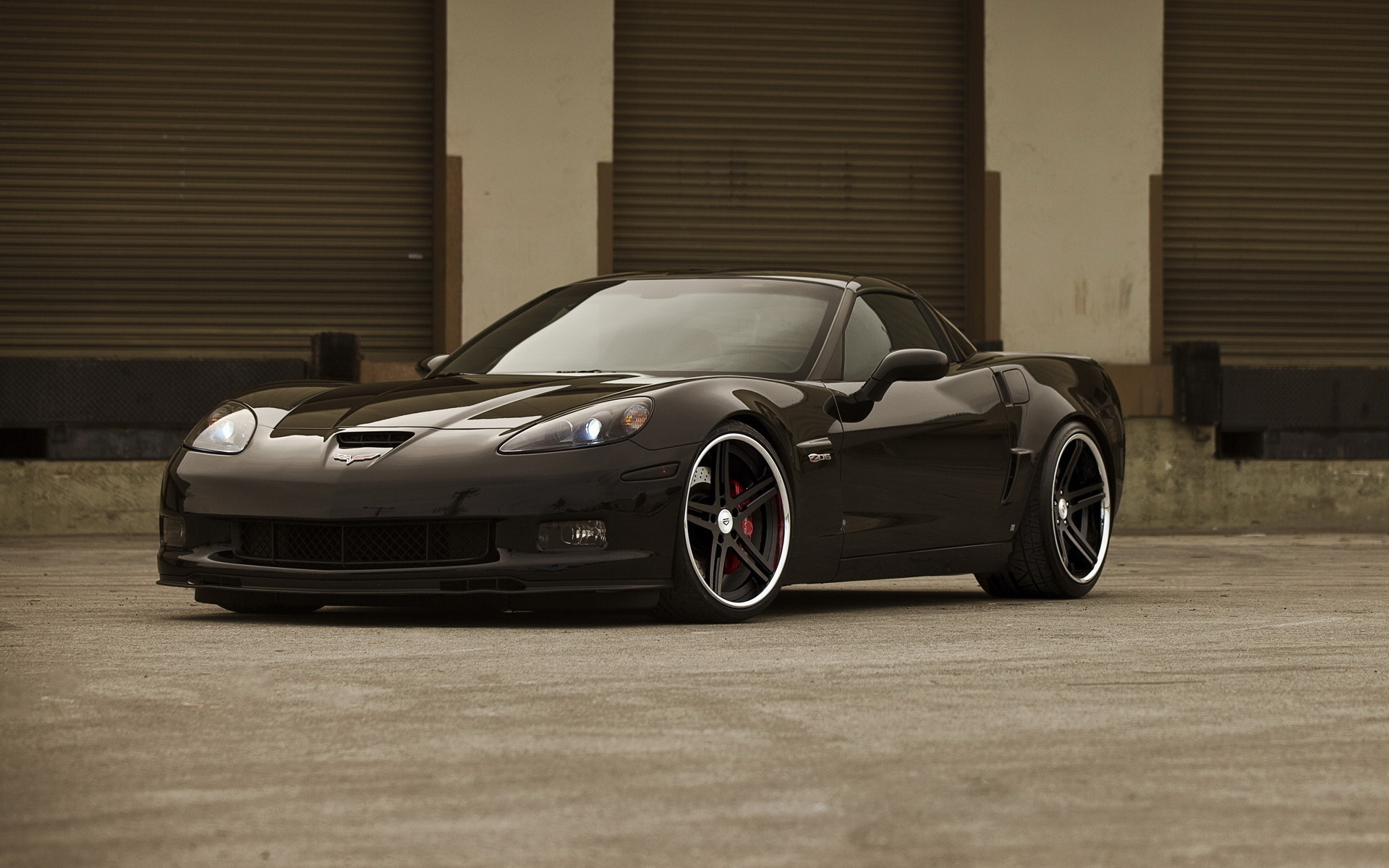 Chevrolet Corvette c6 Black Red