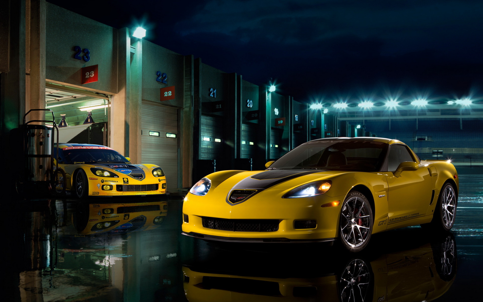 Chevrolet Corvette c6 Yellow