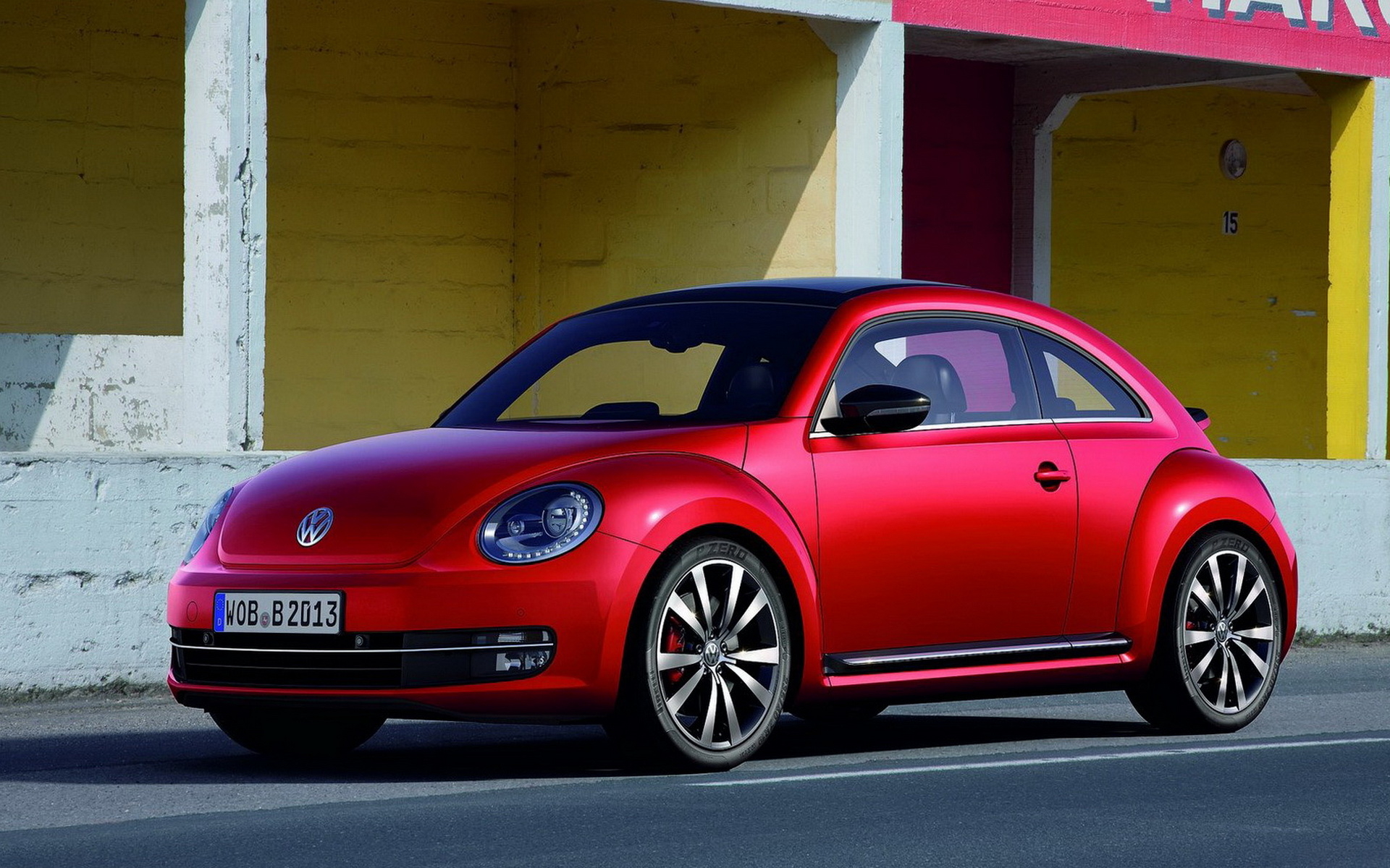 Volkswagen Red car Beetle t150