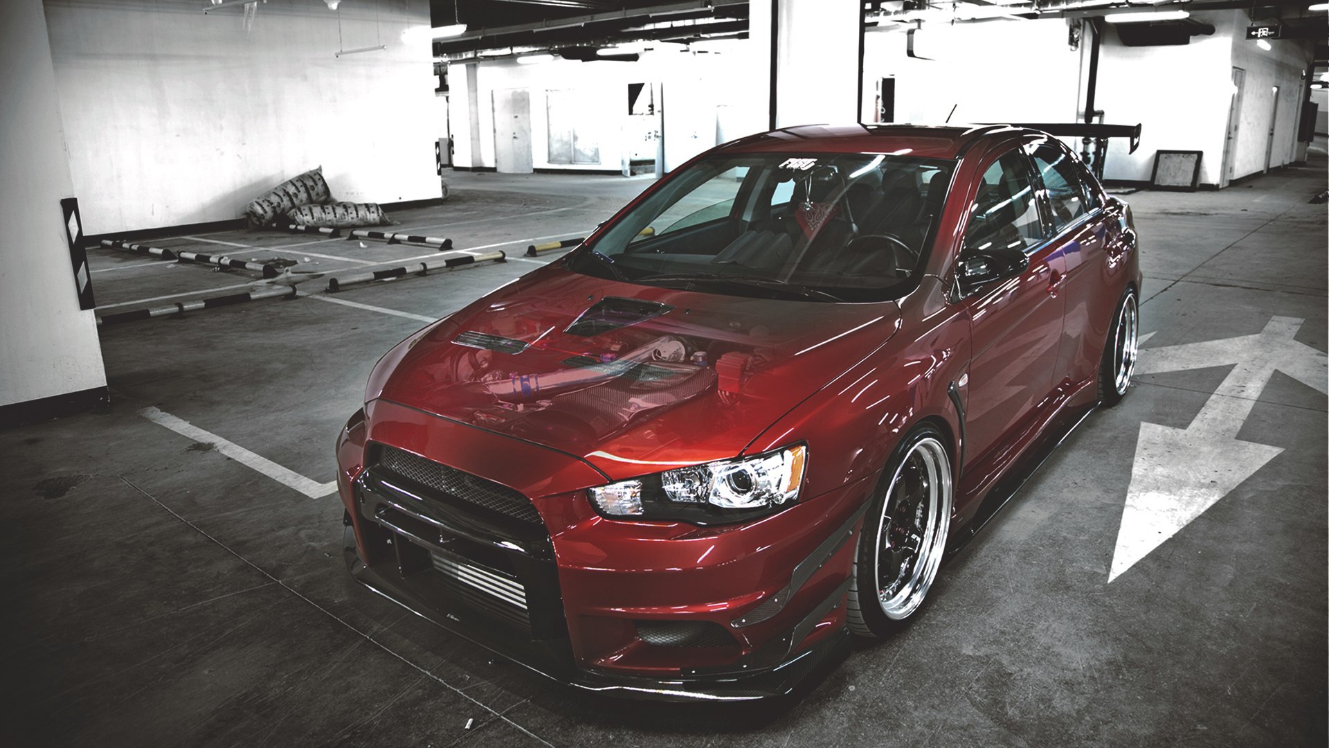 Mitsubishi Lancer 10 красный