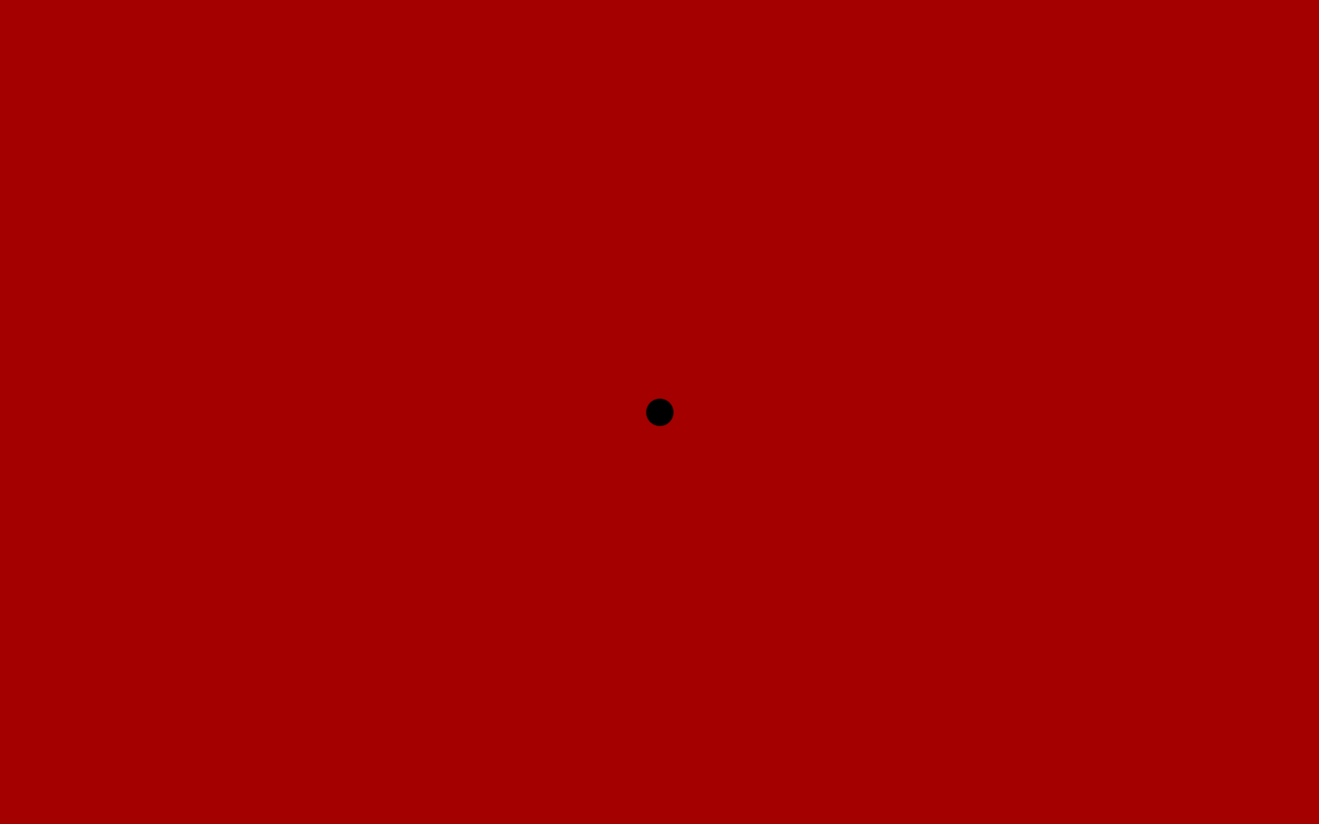 Обои Черная точка на красном фоне.