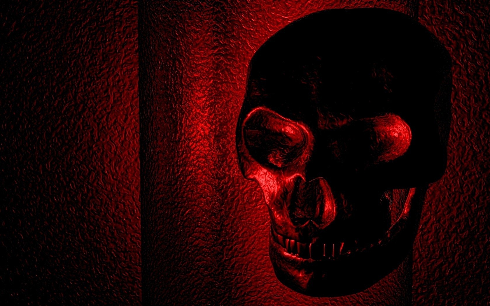 Wallpaper Red skull.