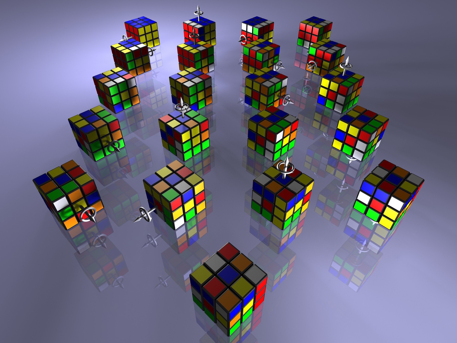 Кубик рубик на столе