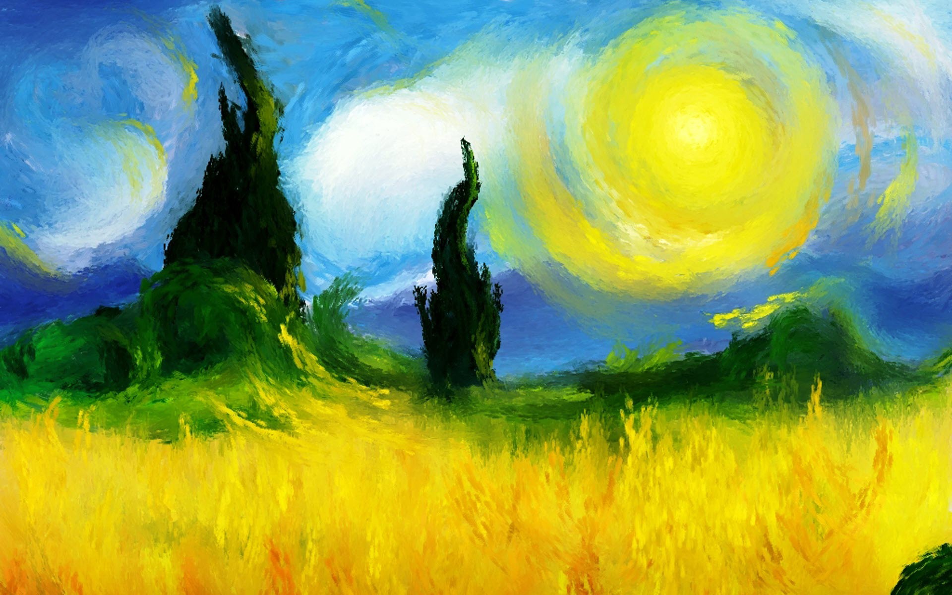 Свет произведения живописи. Ван Гог солнце. Винсент Ван Гог "Солнечный день". Импрессионизм Ван Гог Звездная ночь. Ван Гог картины Солнечный свет.