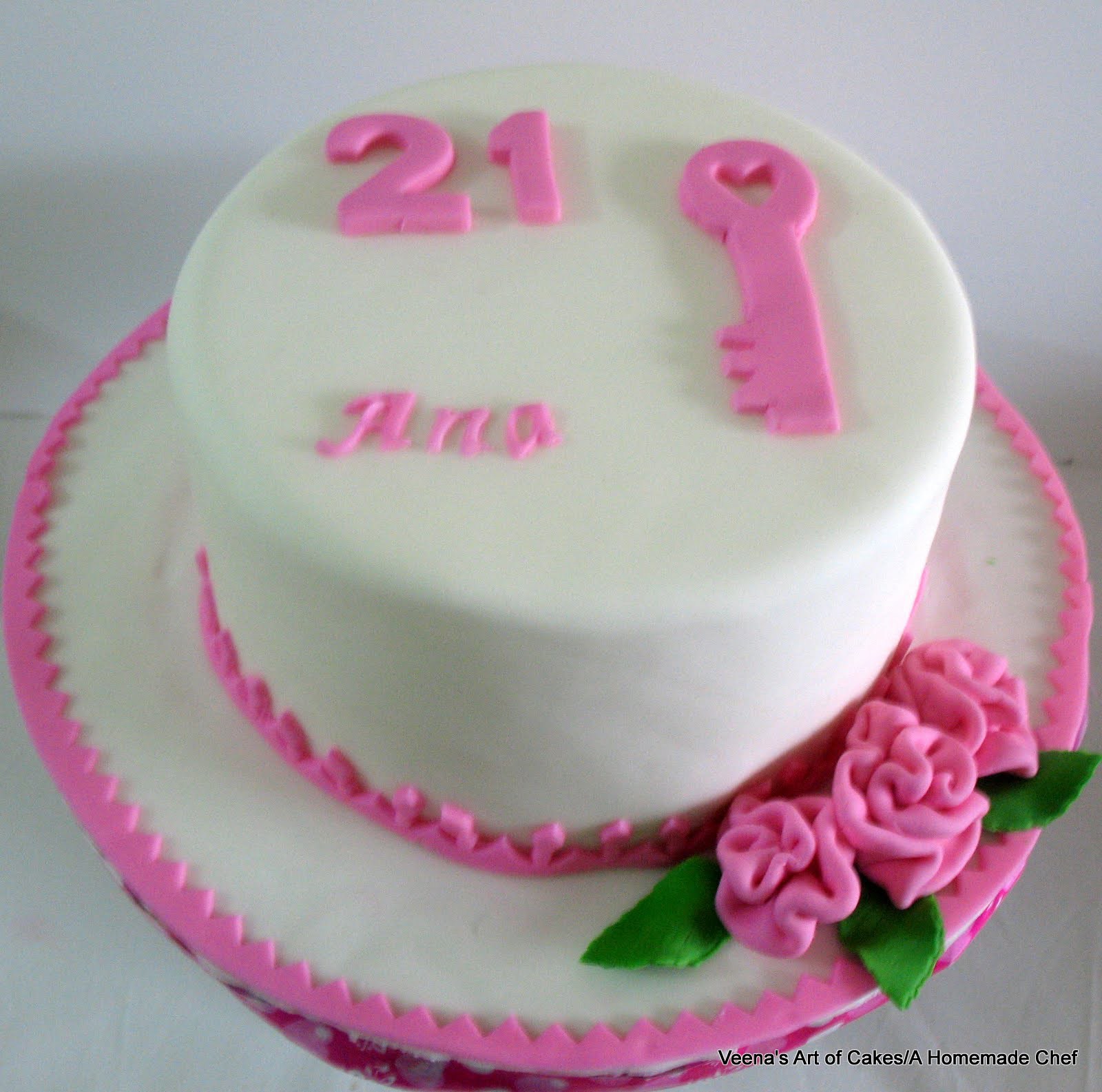 Шикарный торт на день рождения 21 лет