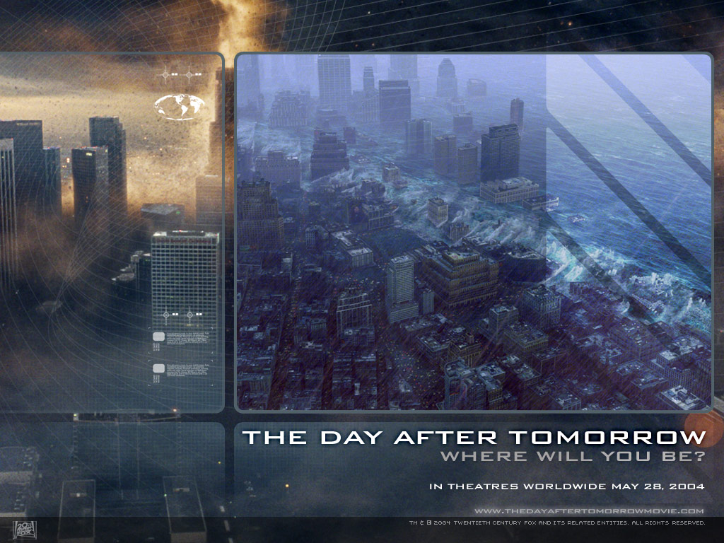 The Day after tomorrow. Послезавтра 2004 обои.