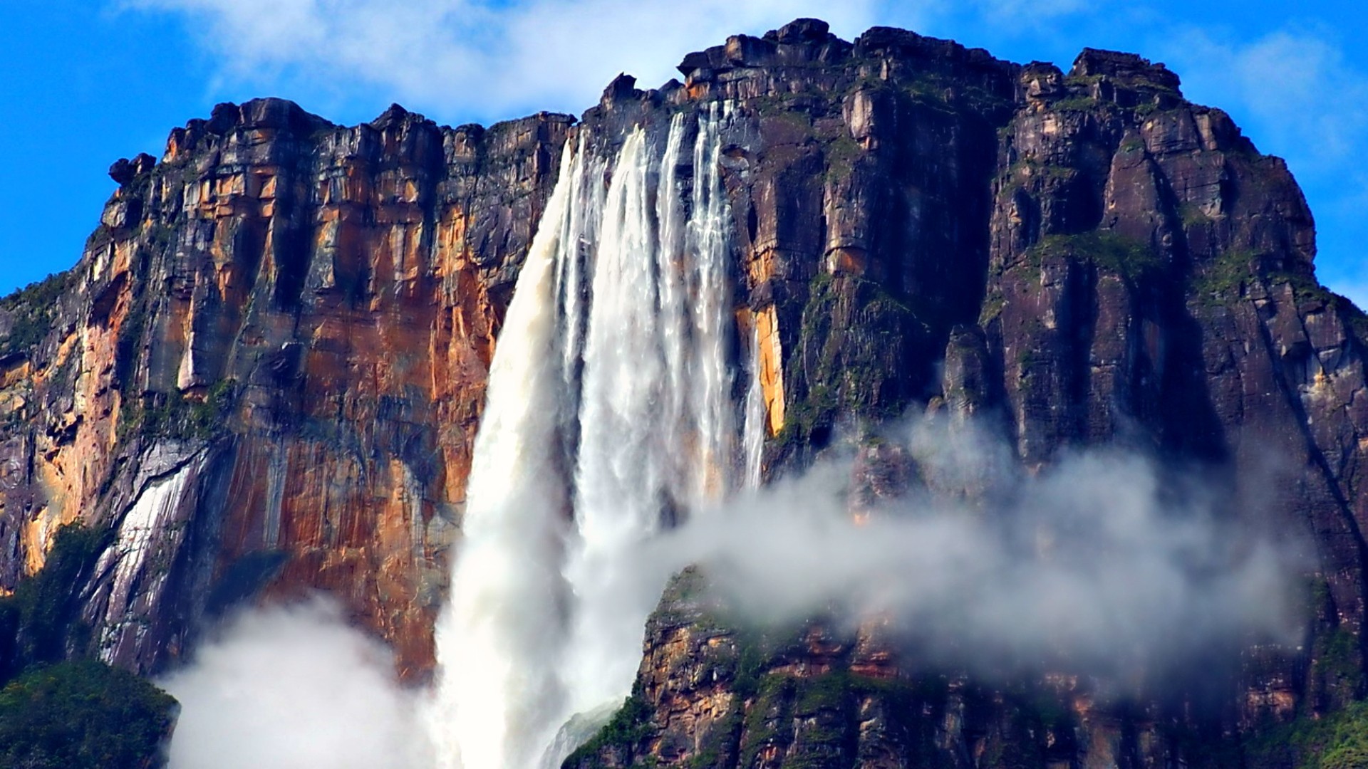 Высота самого большого водопада. Водопад Анхель. Водопад Анхель Венесуэла. Ауянтепуи гора дьявола. Национальный парк Канайма Венесуэла.