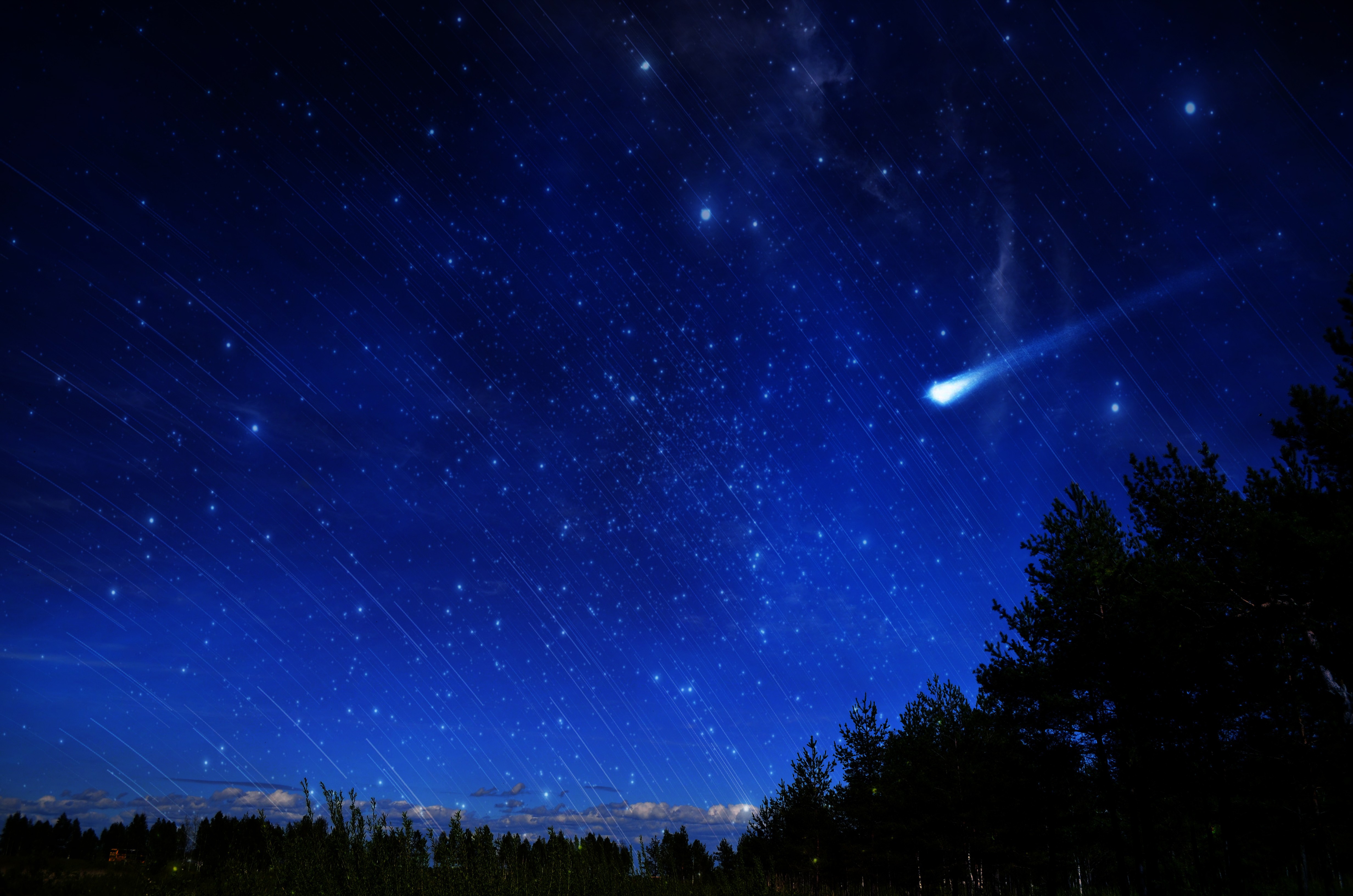 Звездопад падающих звезд. Сириус Комета. Ночное небо со звездами. Звезда с неба. Падающая звезда.