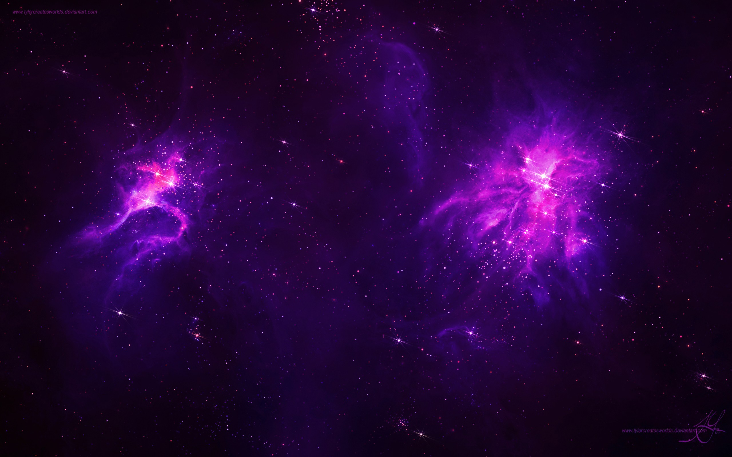 Purple galaxy