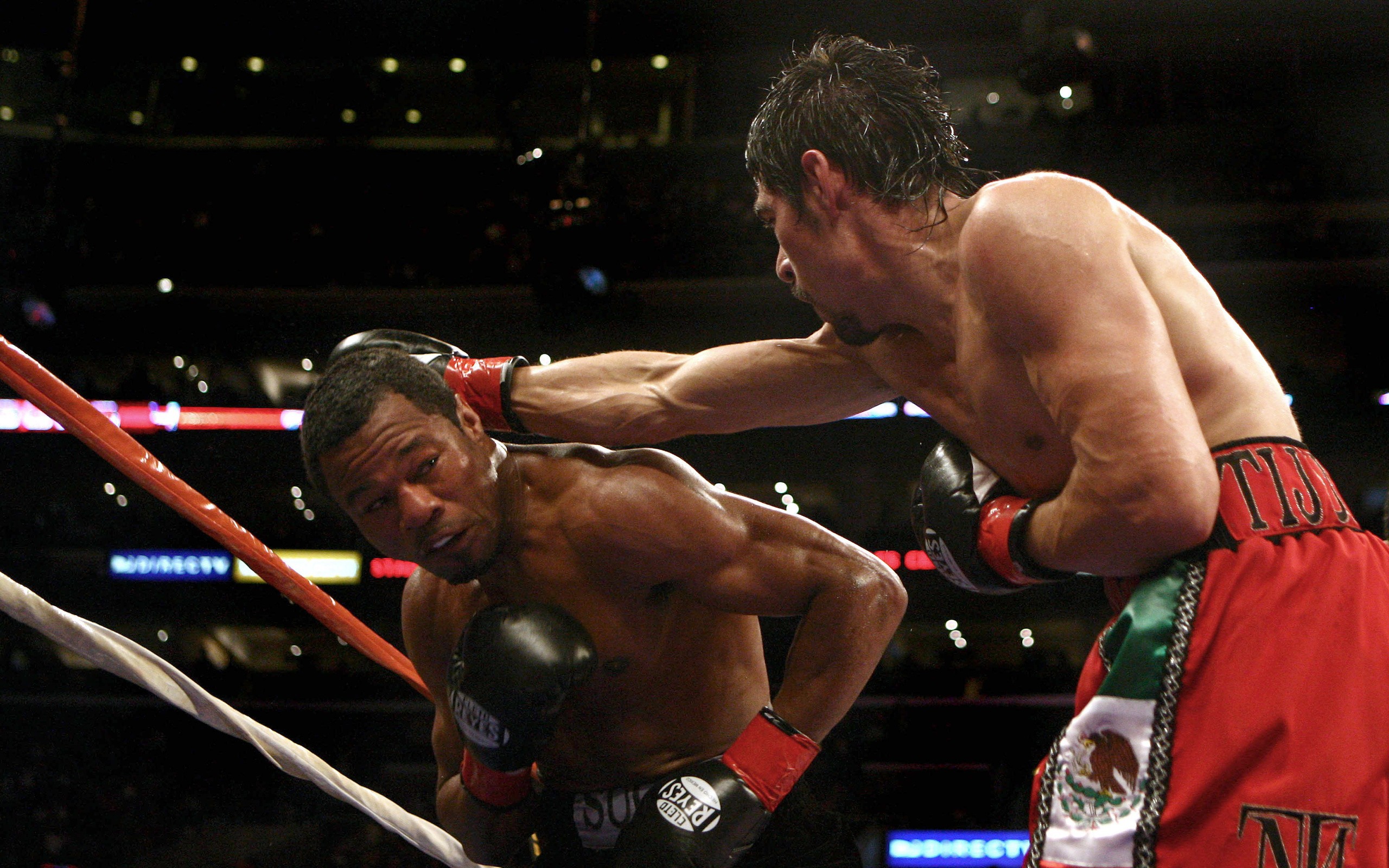 Wallpaper Shane Mosley vs Antonio Margarito.