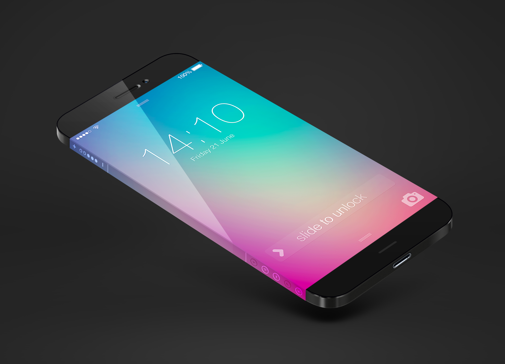 Iphone 6 Concept. Новый концепт iphone 6. Iphone с изогнутым экраном. Будущий айфон.